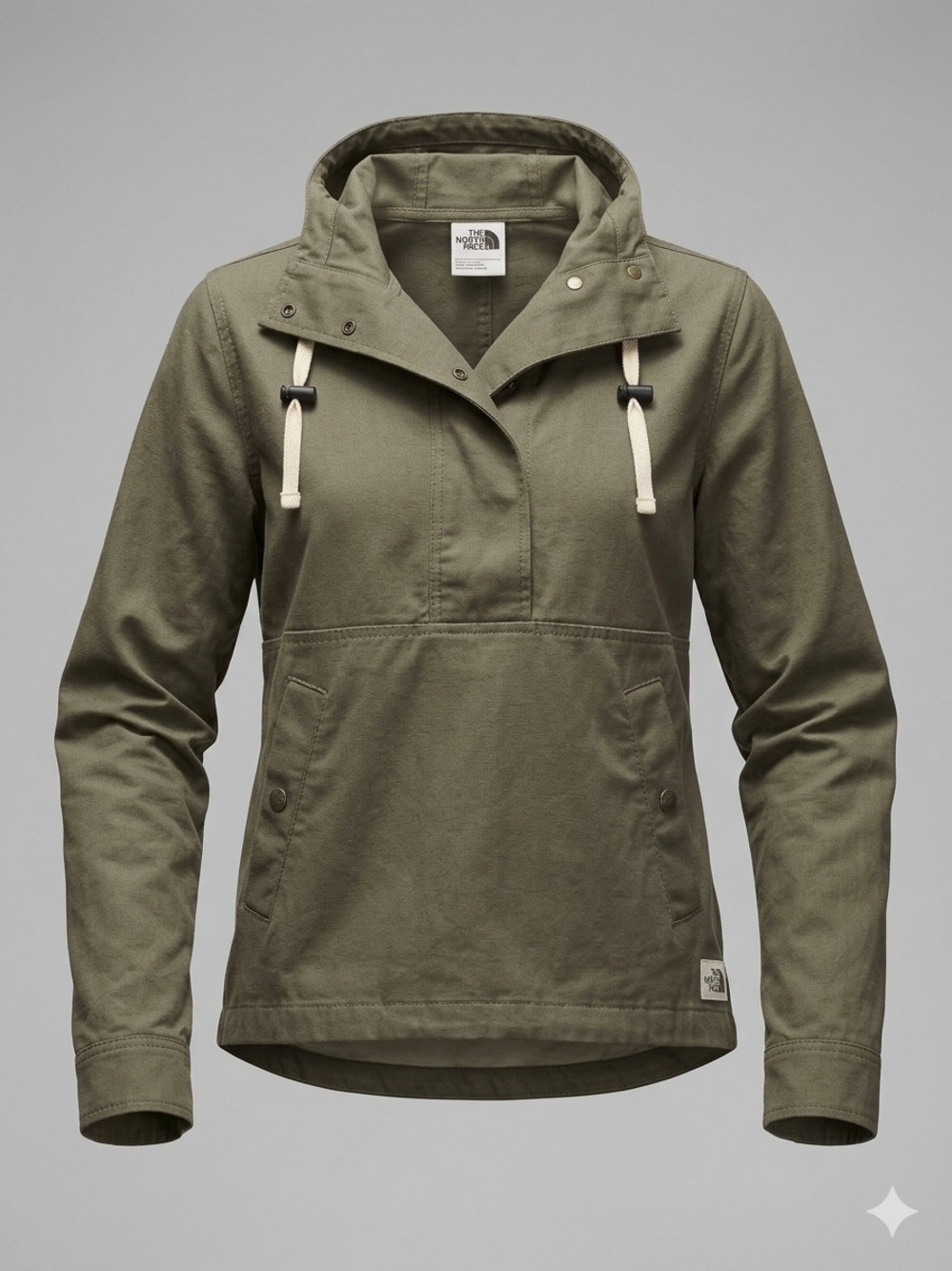 The North Face Women's Shipler Canvas Anorak Pullover Jacket - XS
